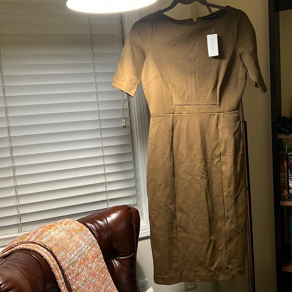 Banana Republic Ponte Boat-Neck Sheath Dress